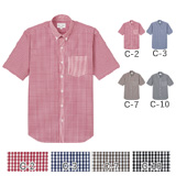 EP-8534ボタンダウンシャツ(半袖)[兼用]